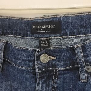Banana Republic Blue Girlfriend Jeans